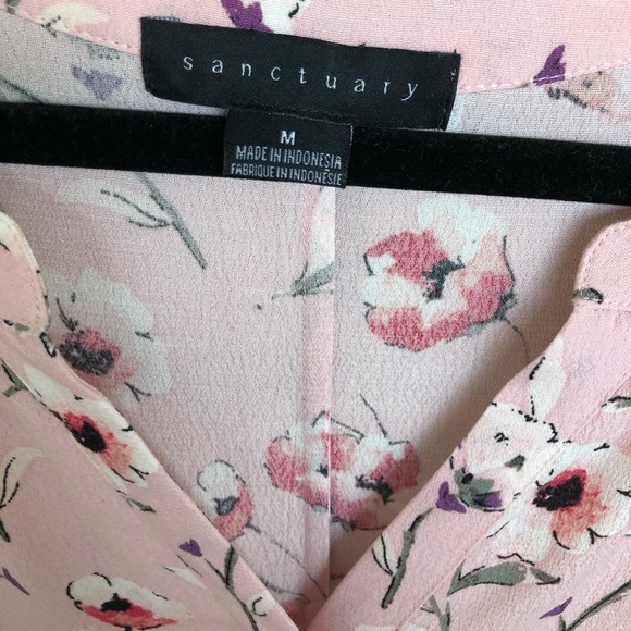 Sanctuary Pink Floral Sleeveless Top - Picture 2 of 3